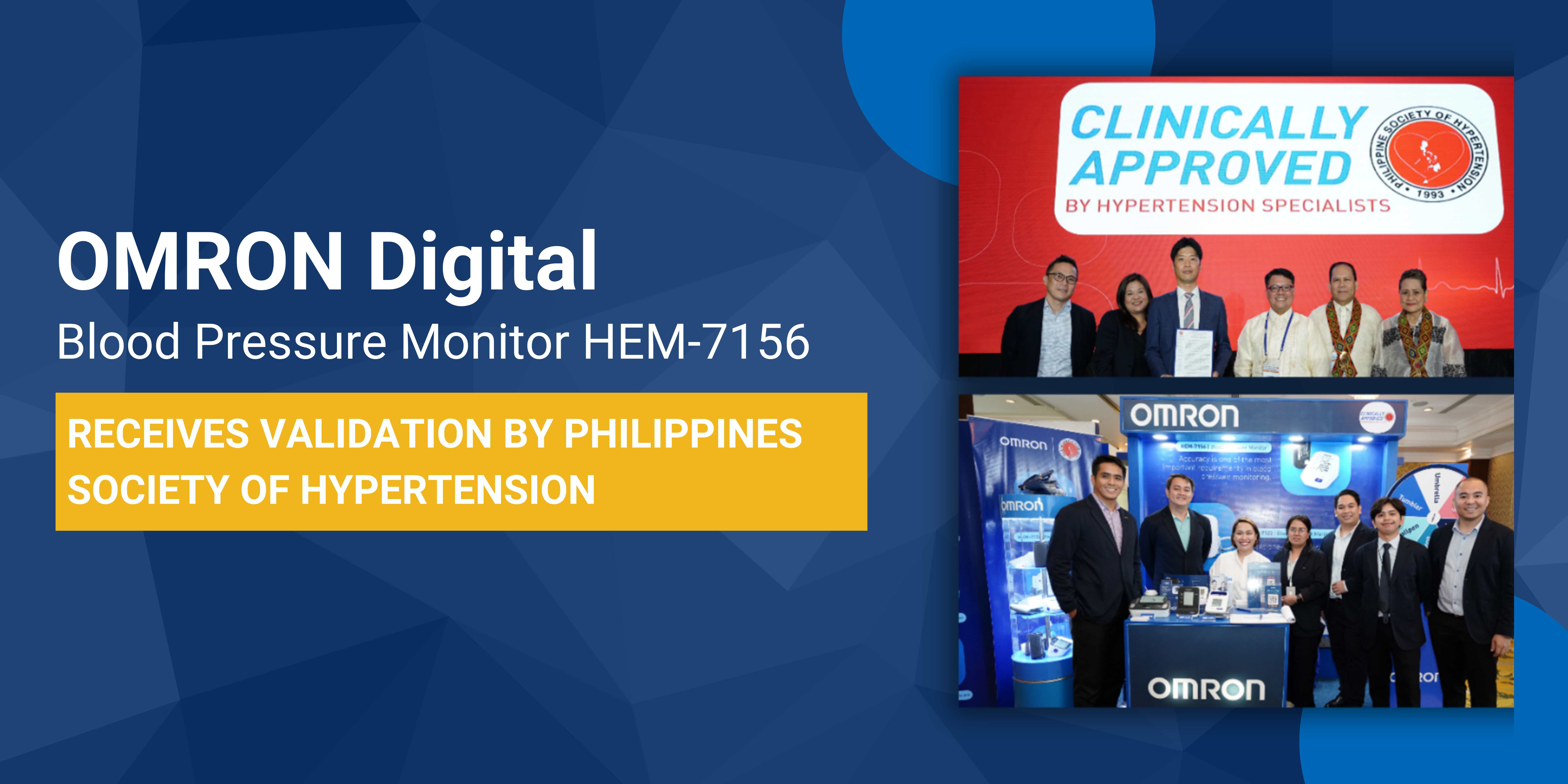 OMRON Healthcare Philippines Achieves Milestone with Validation of HEM-7156 Digital Blood Pressure Monitor by PSH