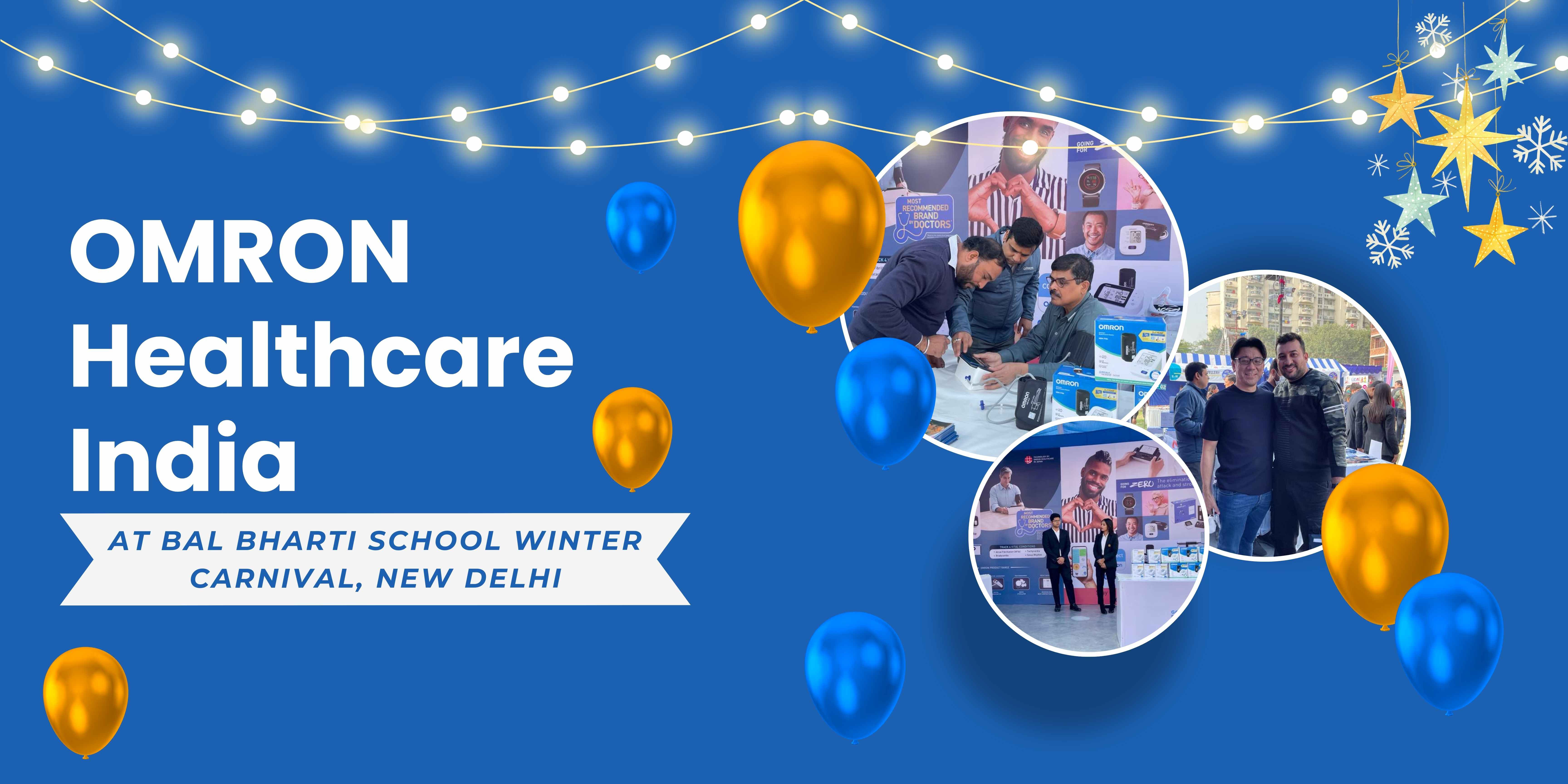 OMRON Healthcare India participates as a healthcare industry sponsor at the Bal Bharti School Winter Carnival