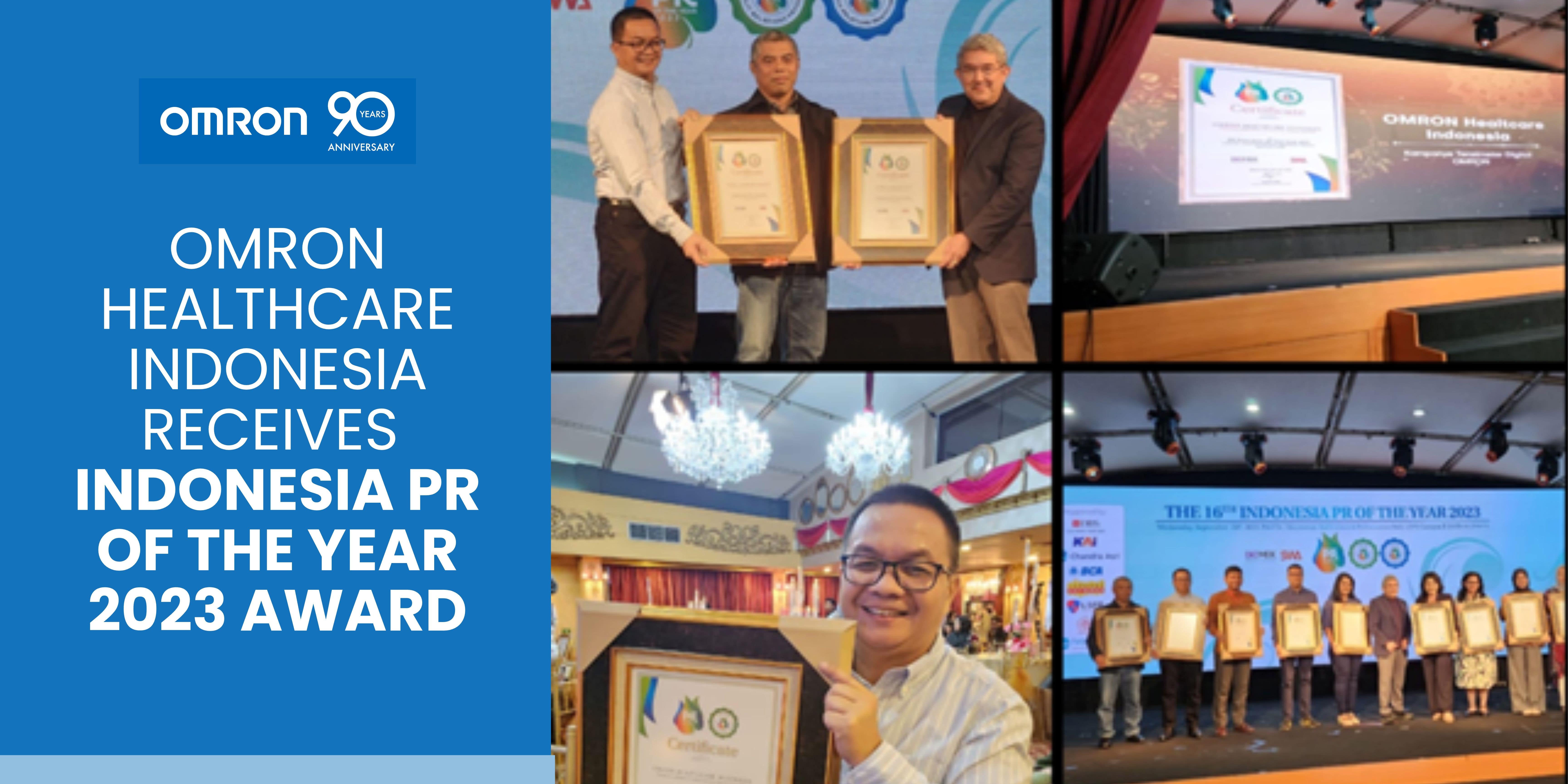 OMRON Healthcare Indonesia receives Indonesia PR of The Year 2023 Award