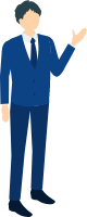 相談を促すビジネスパーソンのイラスト