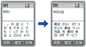 Determines past and future contexts and the current season to make predictive conversion