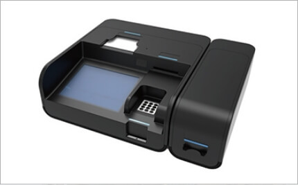 An image of the self-check-in terminal 