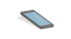 スマートフォンアプリのイラスト