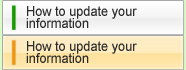How to update your information
