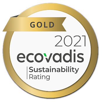Gold Rating from EcoVadis for Sustainability