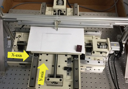 Fig. 4 X-Y stage used for test