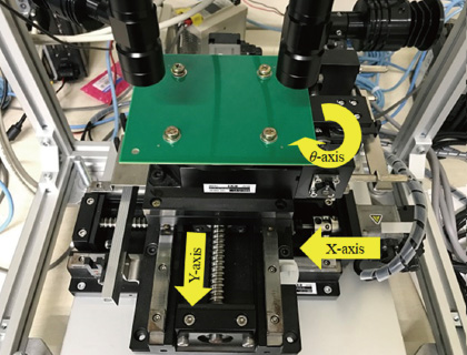 Fig. 12 Alignment equipment used for test