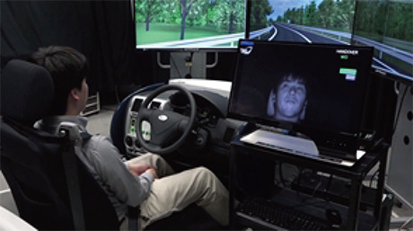 Fig. 5 Driving simulator (Permission to use the image was confirmed based on a letter of consent)