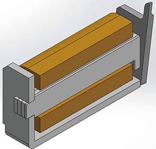 Fig. 6 Three-dimensional CAD model of relay principle model