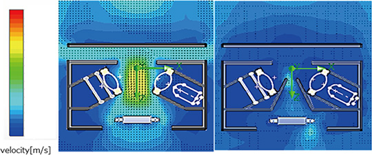 Fig. 11 Influence of opening space