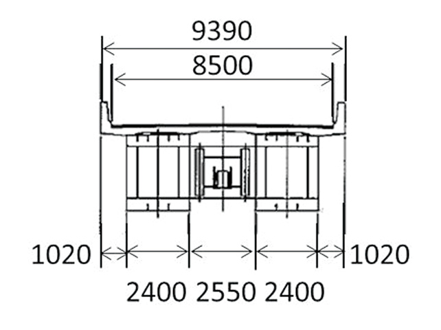 Fig. 6 Bridge for Demonstration (Cross Section)