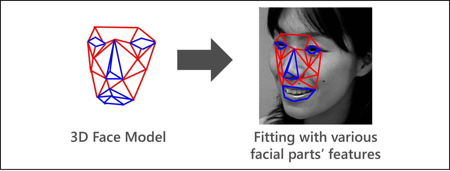 Fig. 3 3D face model fitting