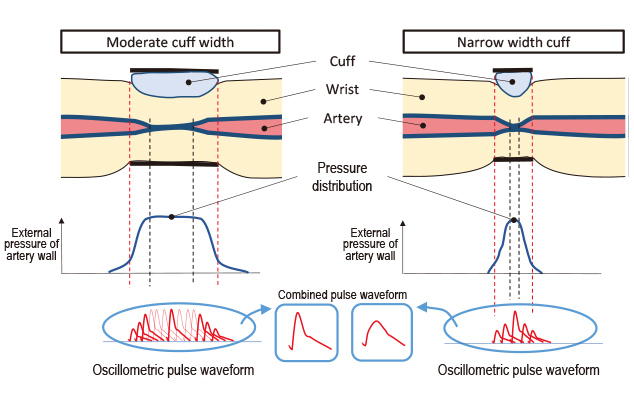 Fig. 4 Changes in pressure distribution and volumetric oscillation waveform