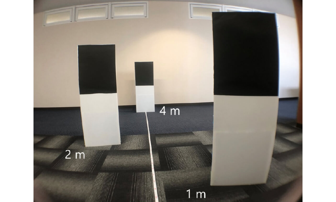 Fig. 8 Measuring environment of measurable range