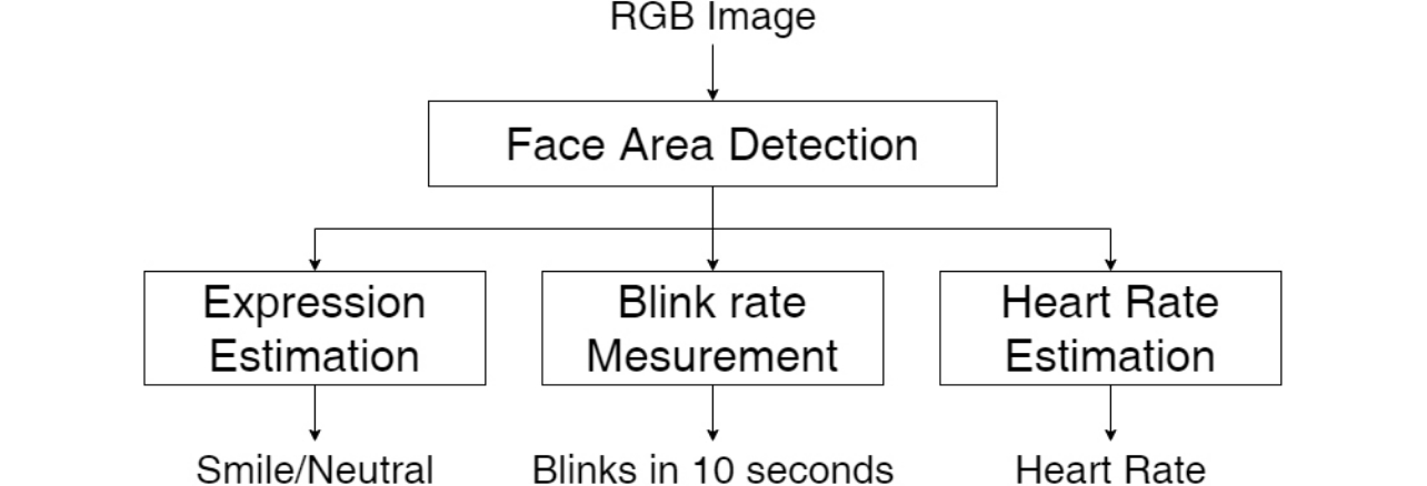 Fig. 6 System flow of vital data measurement