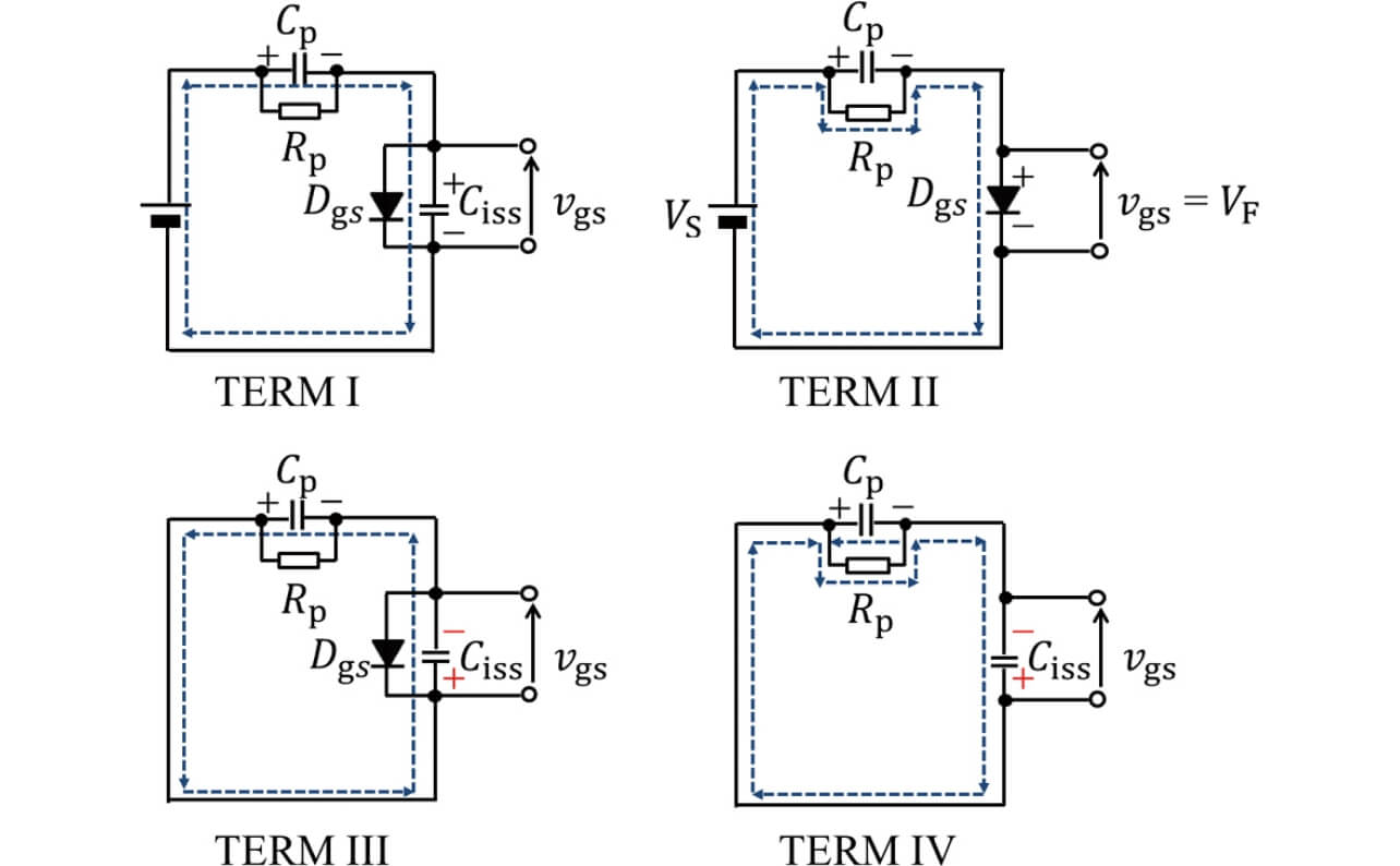 Fig. 4 Equivalent circuit of conventional gate drive circuit