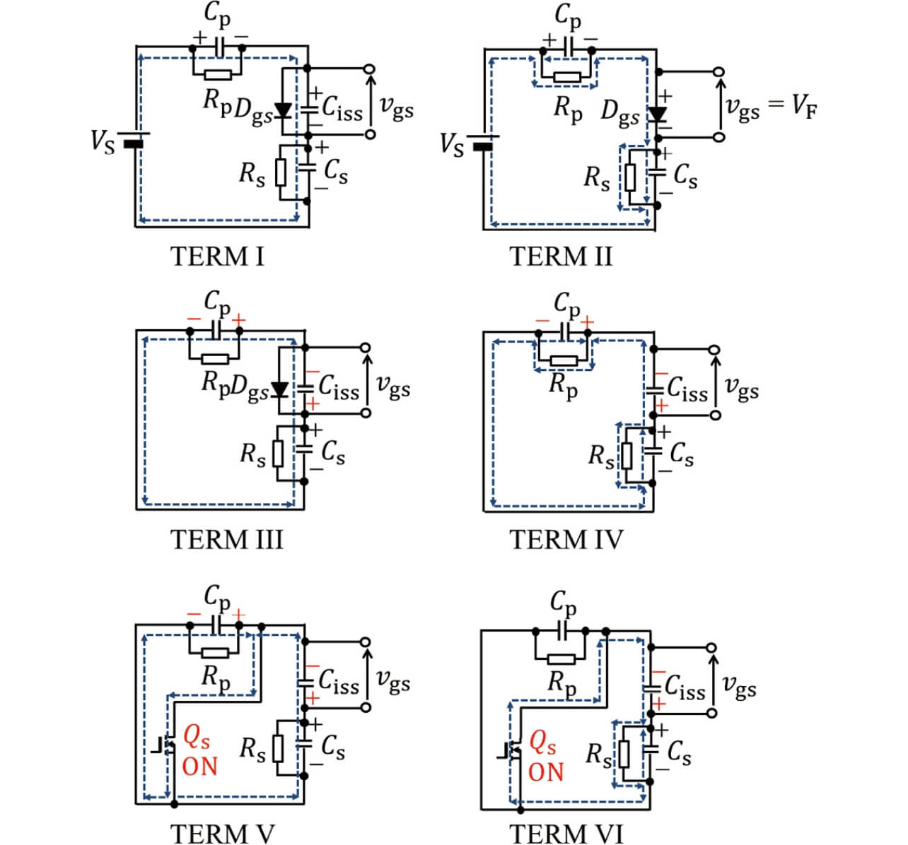 Fig. 7 Equivalent circuit of proposed gate drive circuit