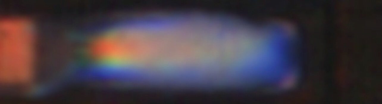 Fig. 4 Shape of non-wetted solder (color-highlight representation)