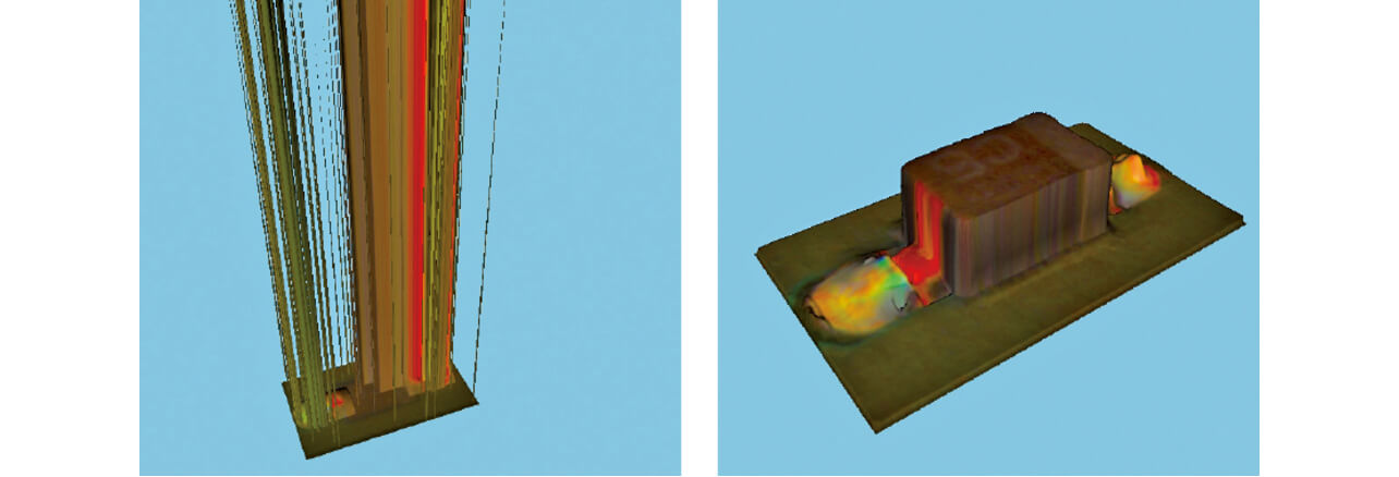 Fig. 16 Bird窶冱-eye-view images (Left = bidirectional light projection; Right = quad-directional light projection)