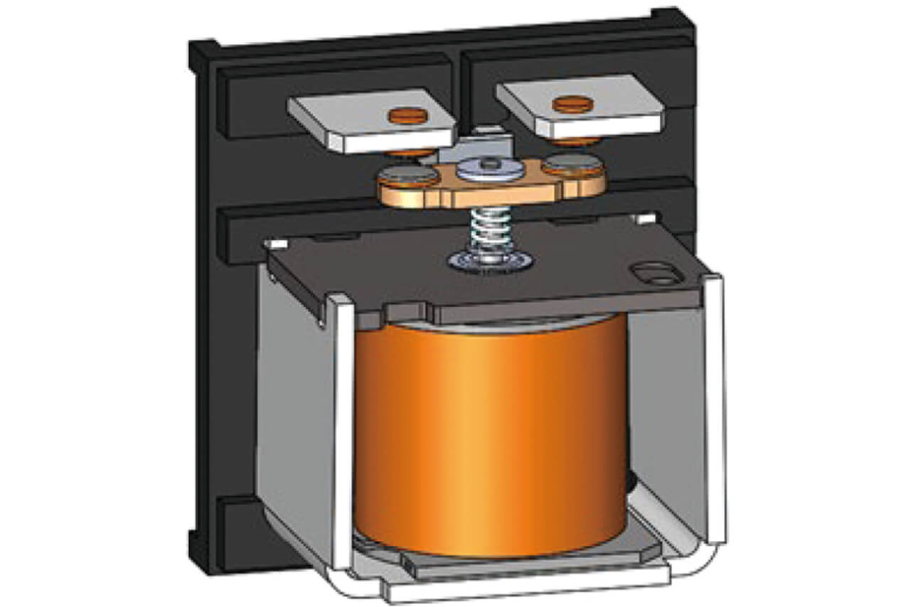 Fig. 2 Plunger-type relay configuration used for the study