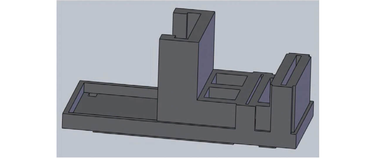 Fig. 1 Molded article (for part dimension measurement)