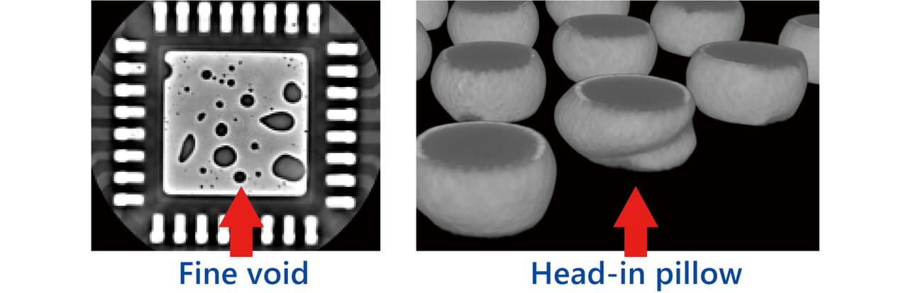 Fig. 2 Solder defect modes