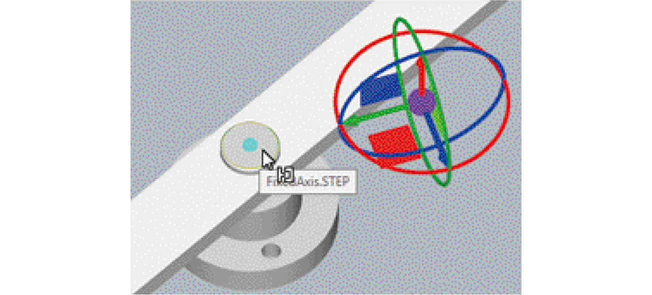 Fig. 10 Specifying a joint position using the snap function