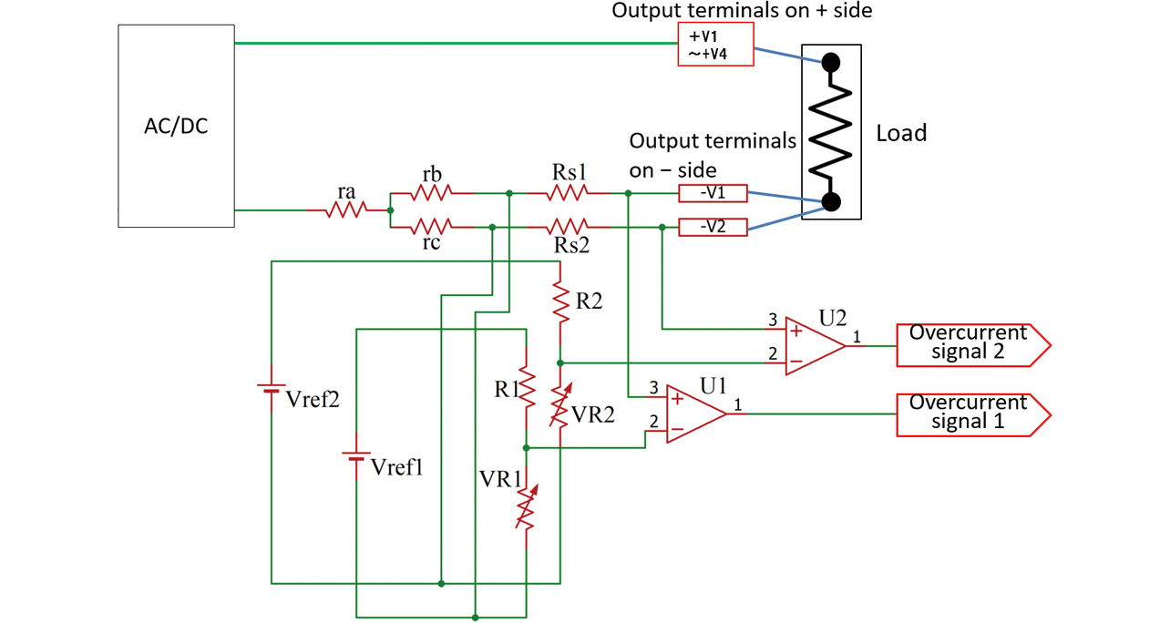 Fig. 20 Detailed circuit of terminal block overcurrent protection (after improvement)