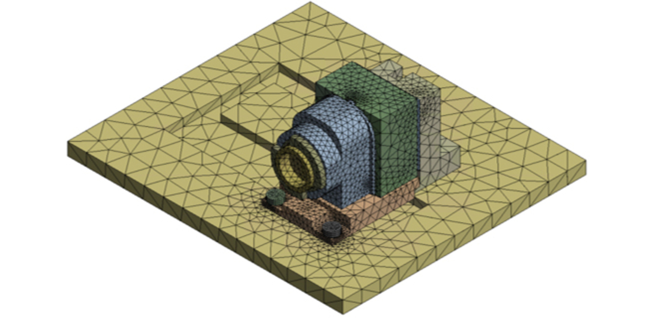 Fig. 6 Mesh-split model of the 3D vision sensor