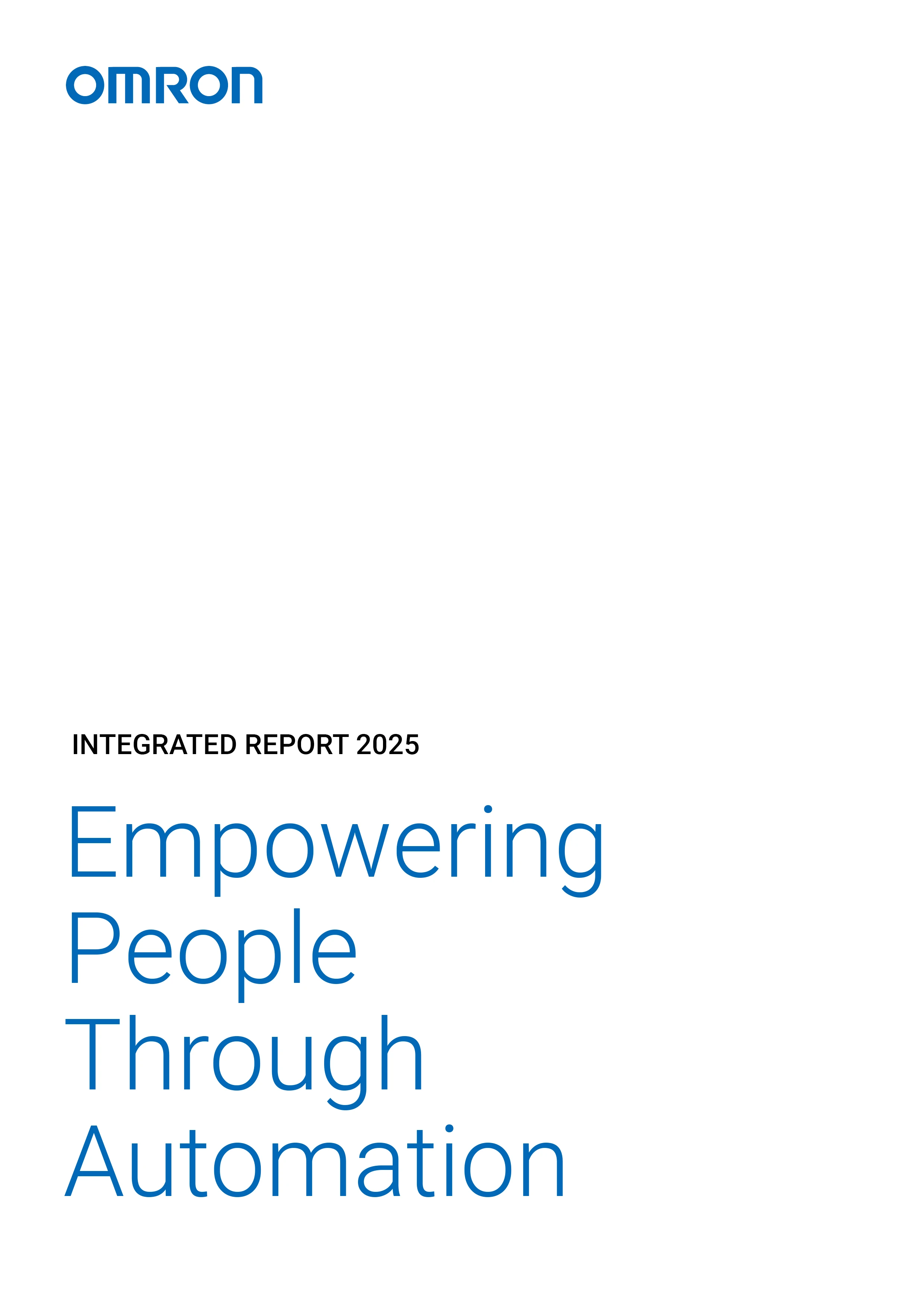 This report introduces the story of the OMRON Principles with a view to enhancing corporate value.Discover our initiatives and progress on material sustainability issues as we work toward achieving the long-term vision, Shaping the Future 2030.