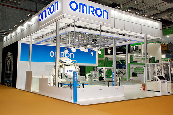 OMRON's booth at the CIIE High-end Intelligent Equipment exhibition area