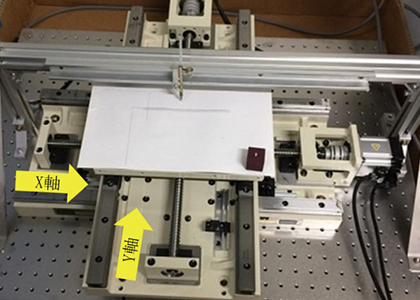図4 実験に使用したXYステージ