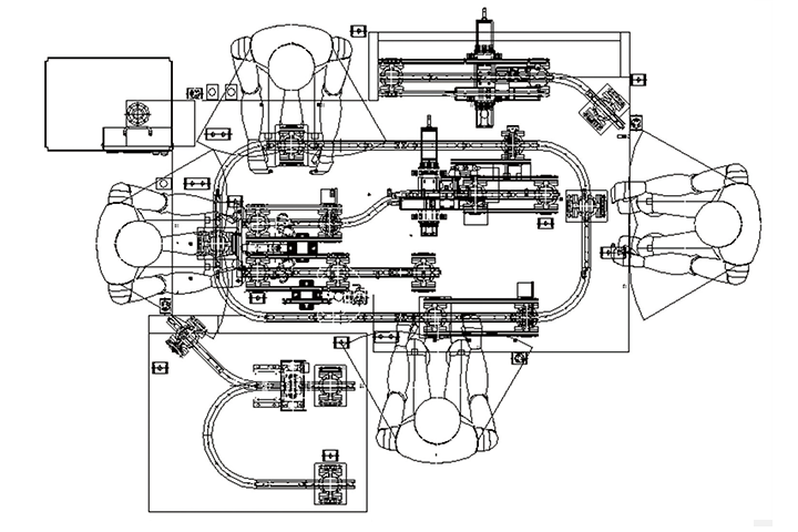 図6. スイッチ組立機 上面図
