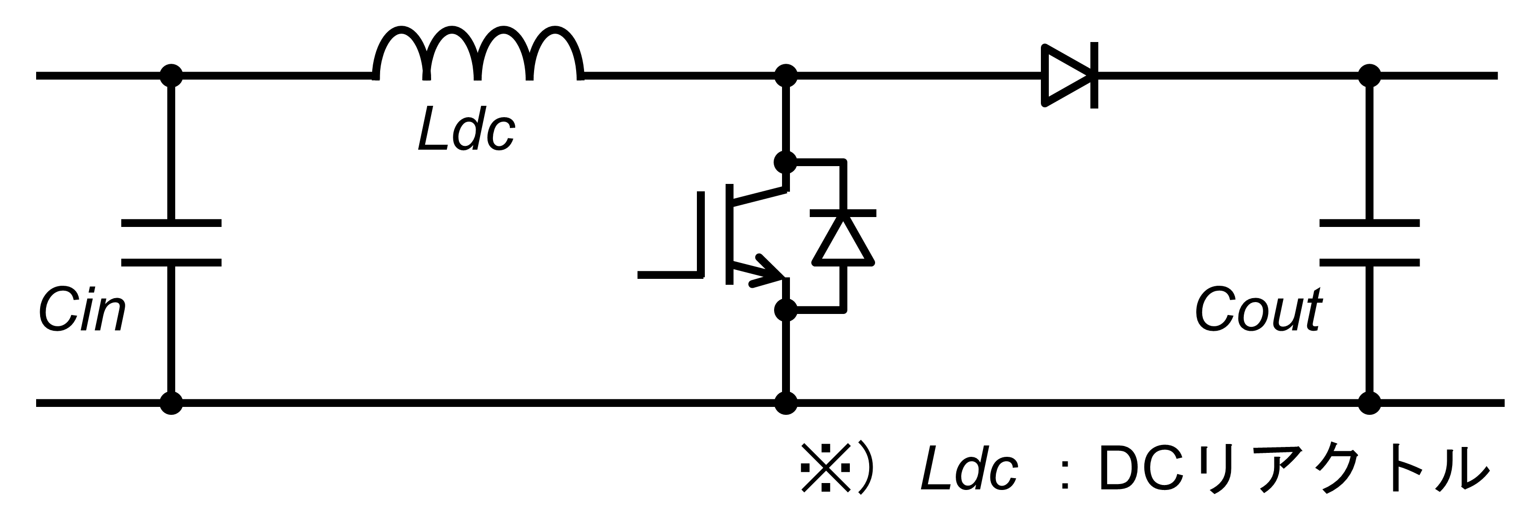 図3　単相昇圧チョッパの回路構成