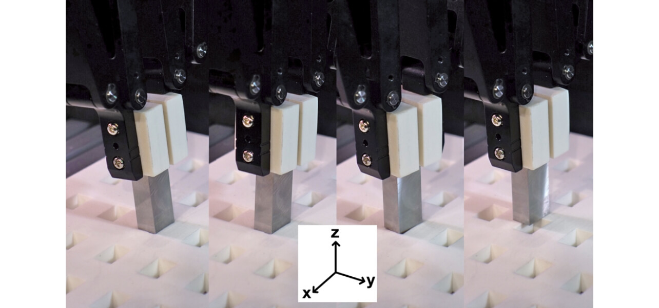 図6 実験の様子と実験における座標系