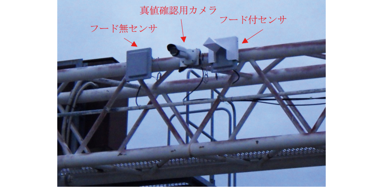 図12 道路上での検知実験