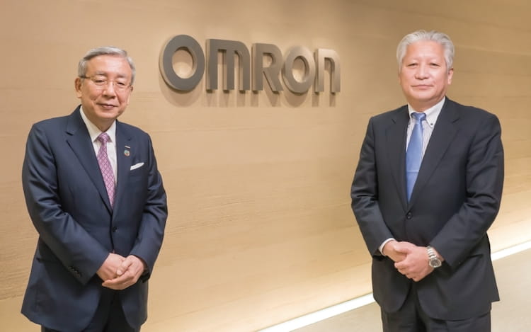 取締役会長 立石 文雄・社外取締役 上釜 健宏