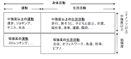 身体活動・運動・生活活動