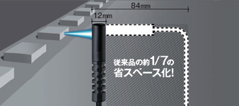 従来品の約1/7の省スペース化！