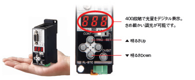 （直感的なデジタル調光操作が可能なコントローラ）