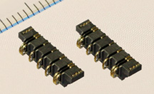電鋳コンタクトを用いた小型バッテリーコネクタ