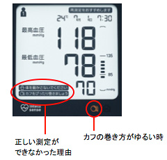 ＜正しく測定できなかった場合＞