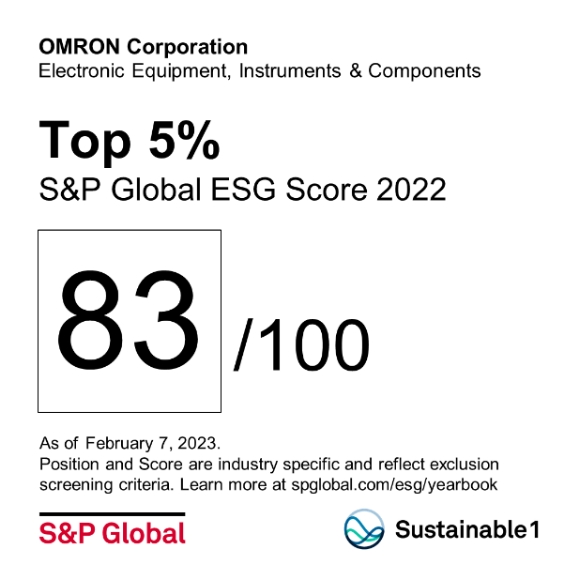 Top 5% S&P Global ESG Score