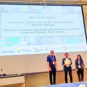 Best Poster Award受賞時の様子